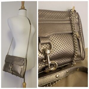 Rebecca Minkoff Rose Gold Metallic Crossbody Bag